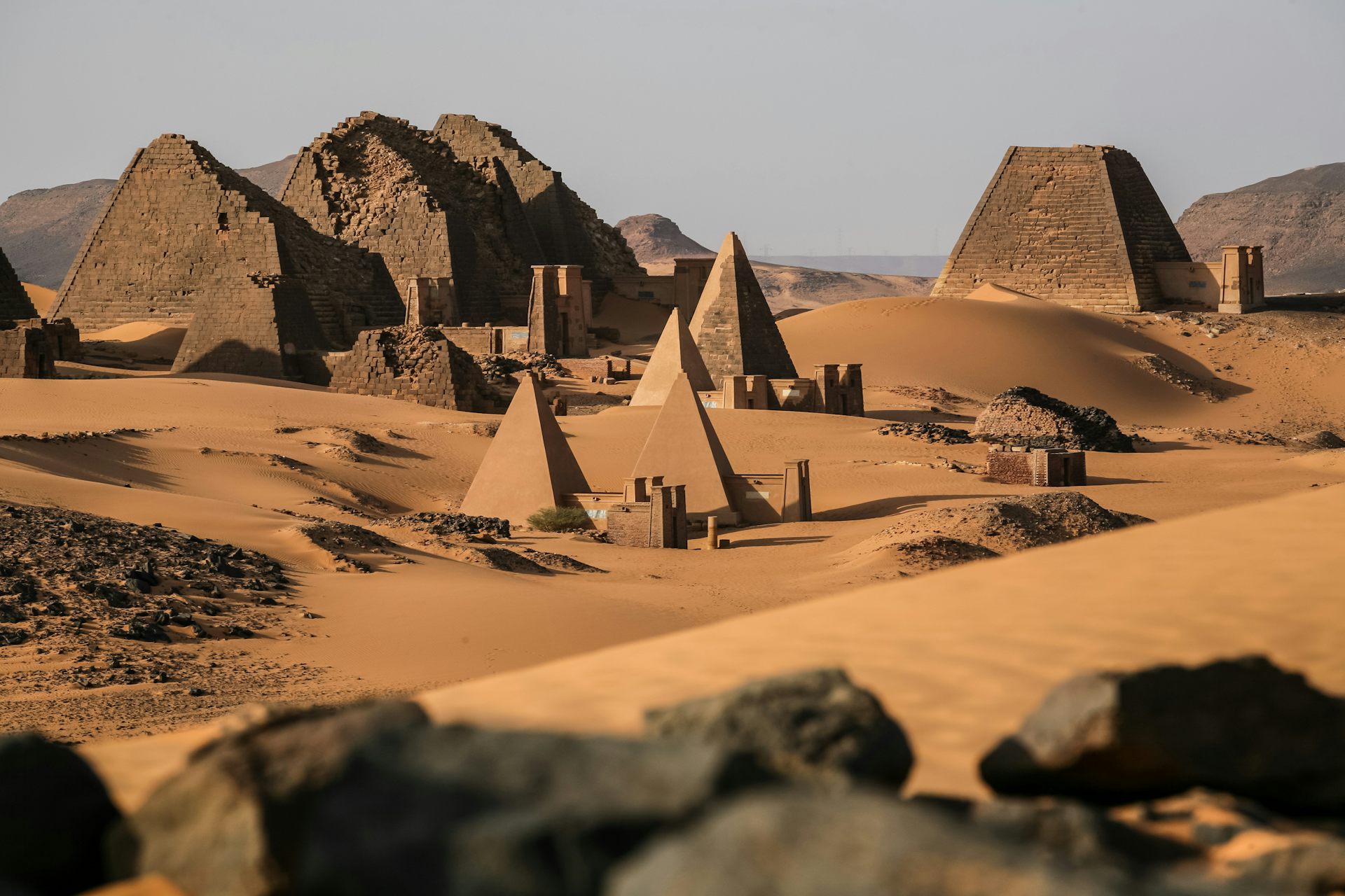 Sudan's 'forgotten' pyramids risk being buried by shifting sand dunes