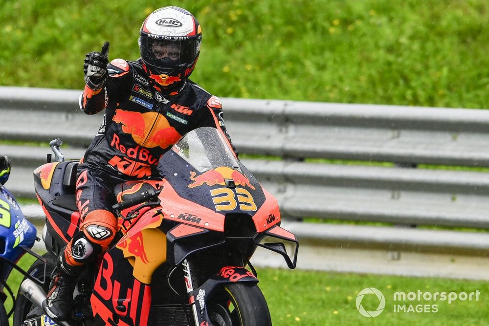 Brad Binder took a gamble on slicks as the Red Bull Ring got wet, and emerged with a stunning win in 2021