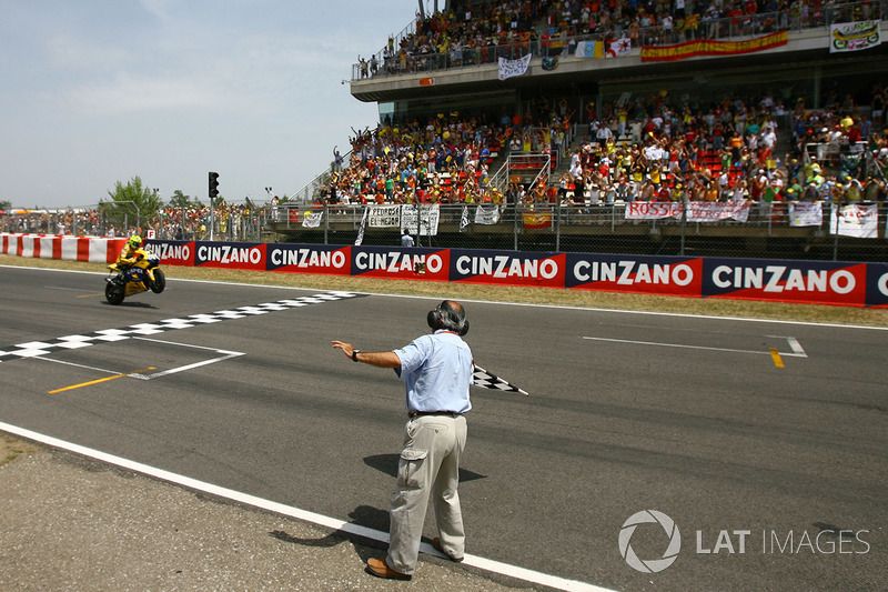 Race winner Valentino Rossi