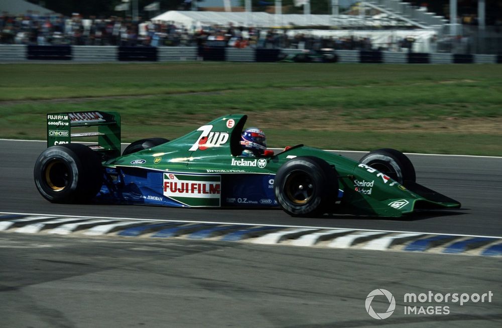 Gachot finished in the points with the Jordan 191 in the 1991 British GP