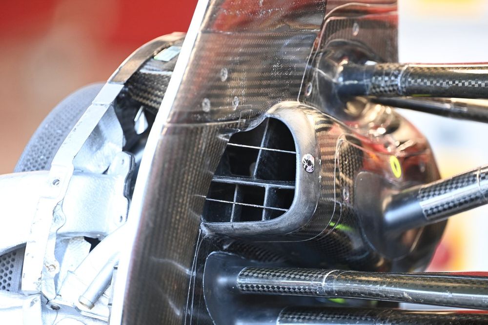 Ferrari SF-24 front brake drum detail