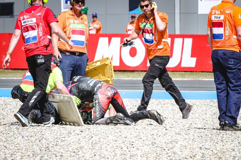Aleix Espargaro, Aprilia Racing Team crash