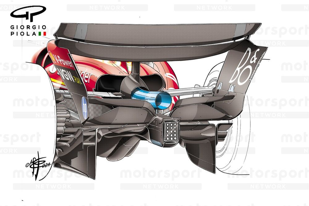 Ferrari SF-24 diffuser Spanish GP