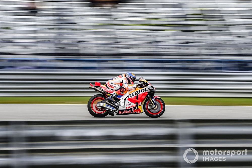Marquez is stilling giving his all to finish his time at Honda on a high