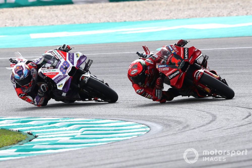 As Martin was forced into a conservative approach by a tyre pressure warning, Bagnaia ruthlessly took advantage in Sepang