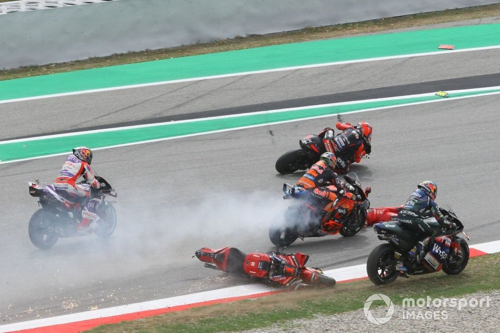 Bagnaia's lucky escape was shown by broadcasters on repeat well before the extent of his injuries were known