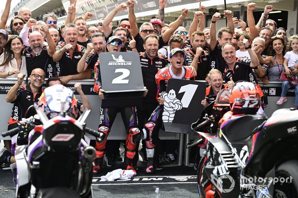 The 2023 Catalan Grand Prix will be remembered for a historic 1-2 for Aprilia as Espargaro led home team-mate Vinales