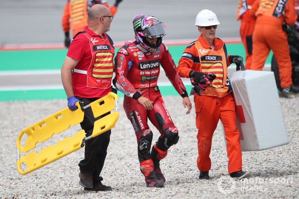 Enea Bastianini, Ducati Team crash