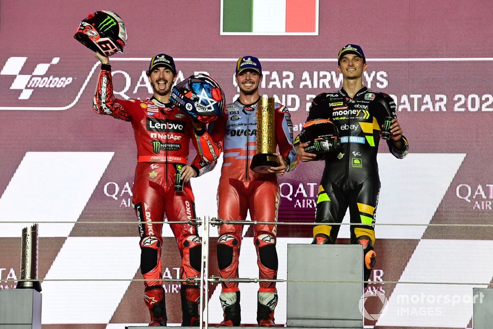 Francesco Bagnaia, Ducati Team, Fabio Di Giannantonio, Gresini Racing, Luca Marini, VR46 Racing Team
