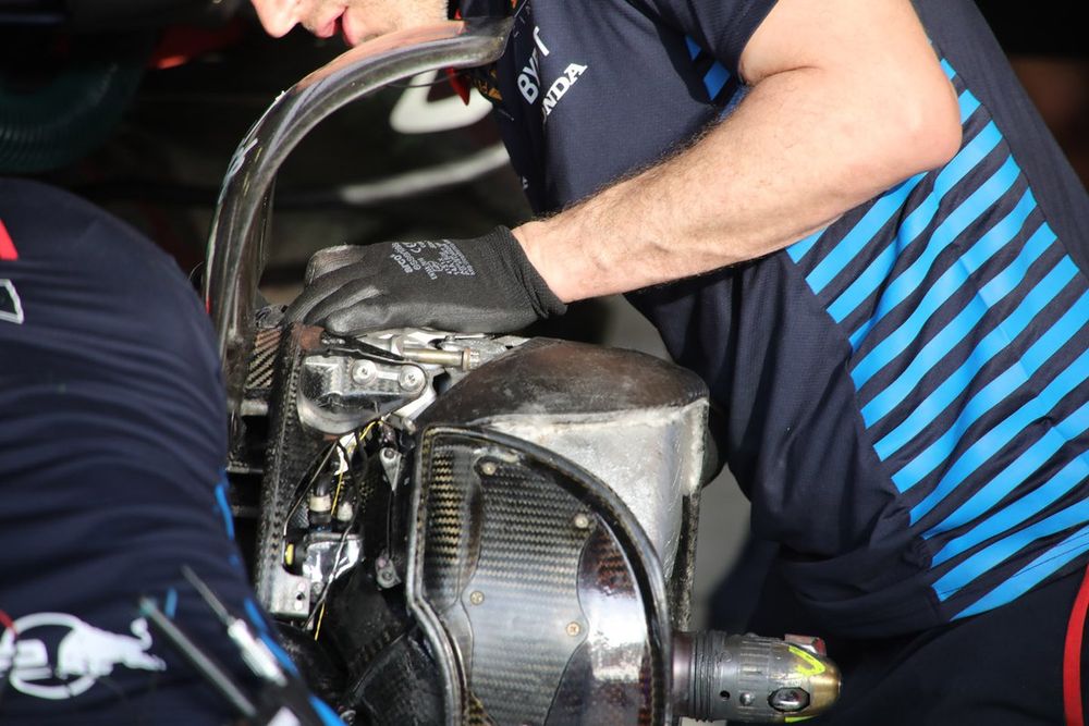 Red Bull Racing RB20 front brake detail