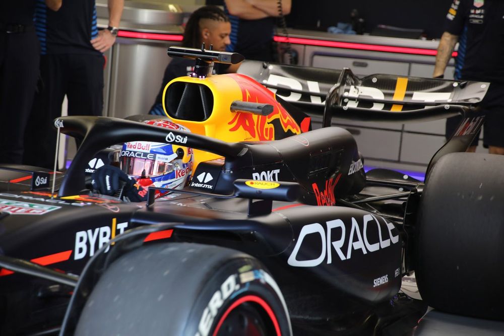 Red Bull's RB20 has push-rod rear suspension
