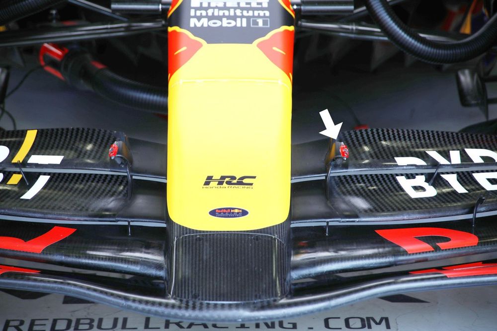 Red Bull Racing RB20 front wing detail