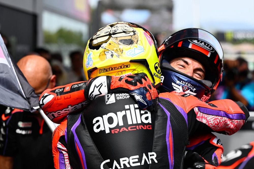 Vinales backed up team-mate Espargaro in an Aprilia 1-2 at the Catalan GP last year, but had yet to show race-winning form until this season
