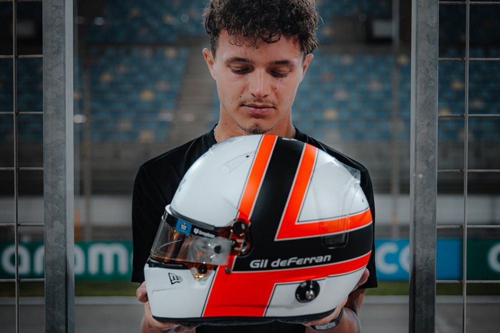 Helmet of Lando Norris, McLaren