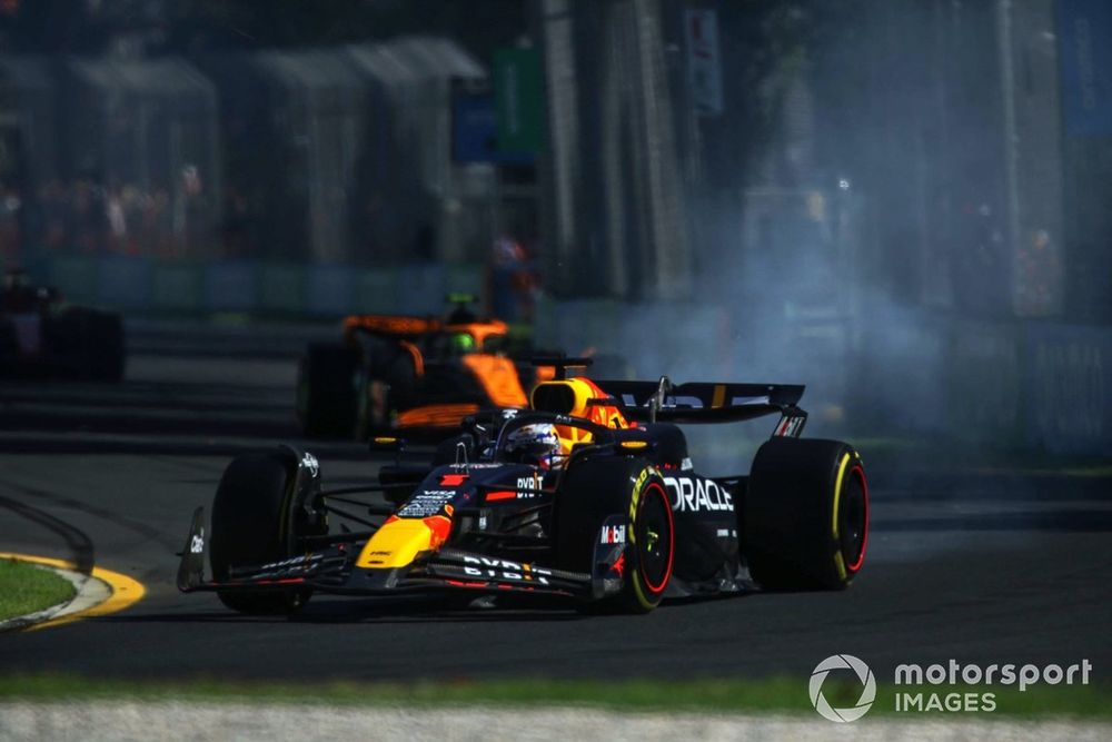 Verstappen's race came to a smoky end, which also meant the end of Red Bull's win hopes