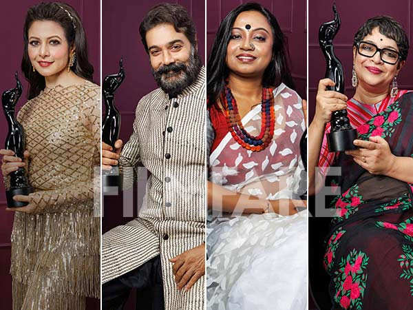 Joy Filmfare Awards Bangla 2024: The winners pose with the Black Lady