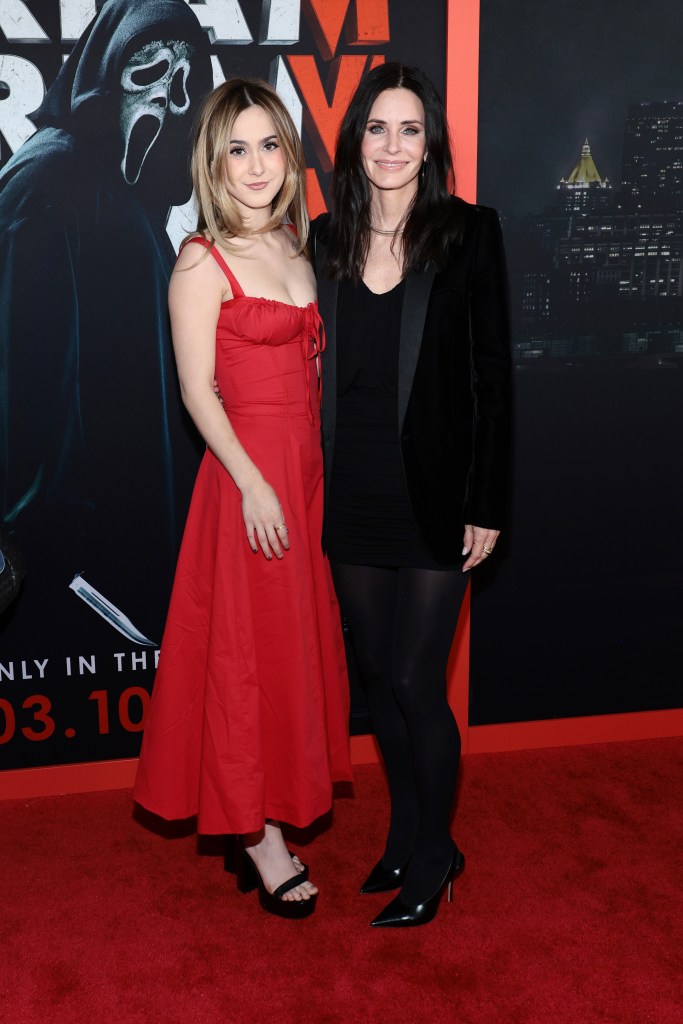 Courteney Cox and Coco Arquette at the "Scream 6" premiere 